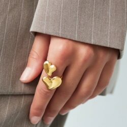 Double heart ring - Afbeelding 2