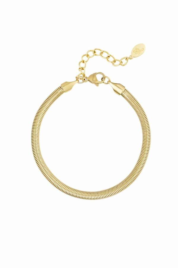 Platte schakelarmband