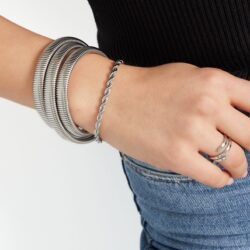 Gedraaid grof armband - Afbeelding 3