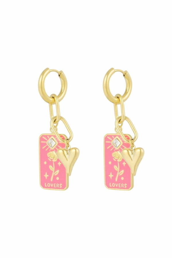 Rose lovers oorbellen