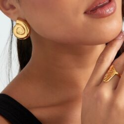 Swirly shell oorbellen - Afbeelding 2