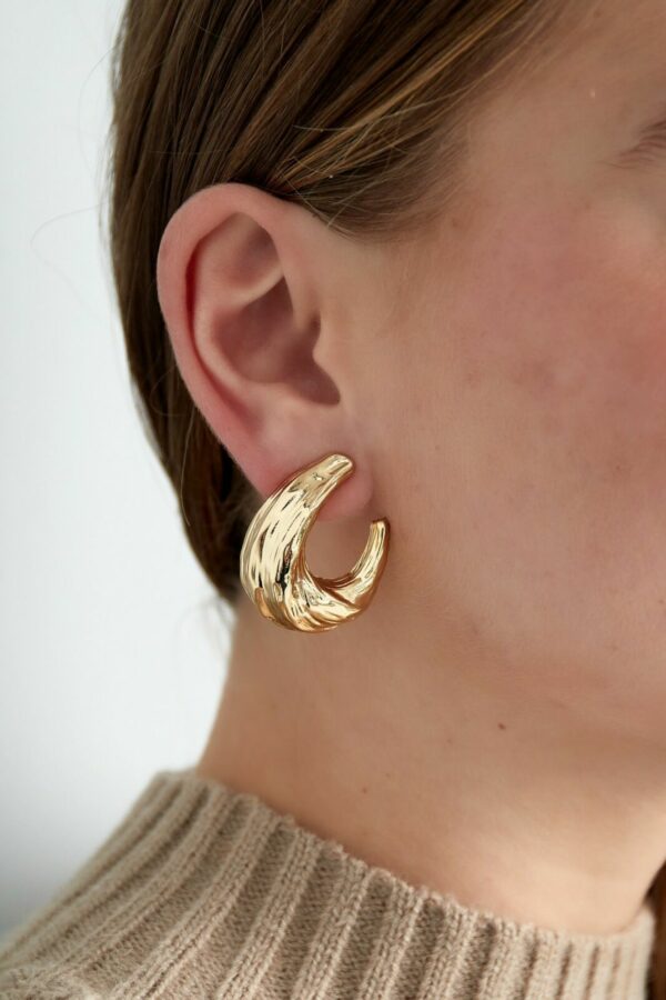 Textured elegance oorbellen