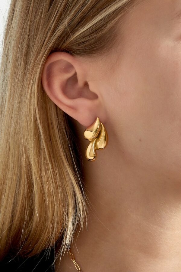 Triple drip oorbellen