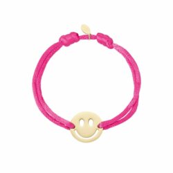 Satijn armband met smiley - Afbeelding 2