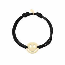 Satijn armband met smiley - Afbeelding 4