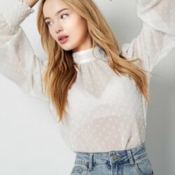 Blouse met dots - Afbeelding 4