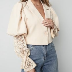 Trendy blazer with lace - Afbeelding 5