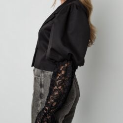 Trendy blazer with lace - Afbeelding 3