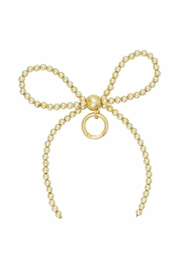 Beaded bow charm
